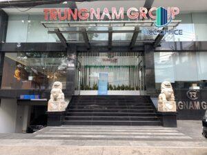Mặt tiền tòa nhà Trung Nam Building trên đường Thành Thái, quận 10