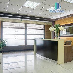 Khu vực lễ tân tại văn phòng trọn gói TNR Tower