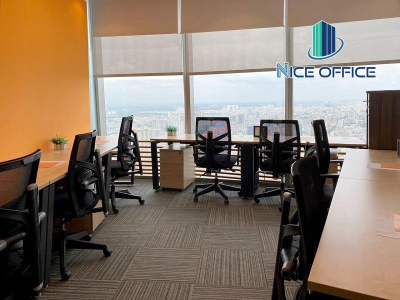 Phòng làm việc 7 chỗ tại văn phòng trọn gói Bitexco - Compass Office