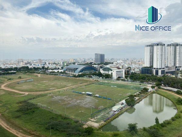 View trường đua Phú Thọ từ tầng 15 tòa nhà văn phòng