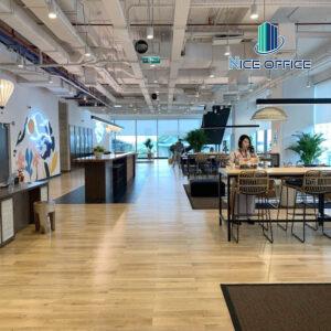 Khu vực chỗ ngồi chia sẽ (Co-working) tại The Sentry tòa nhà Sonatus Tower