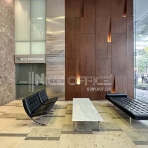 Khu vực chờ tại sảnh trệt tòa nhà President Place
