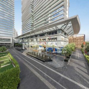 Khuôn viên kết nối tháp A và tháp B tại tòa nhà hạng A Viettel Tower