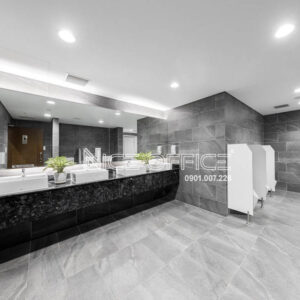Nhà vệ sinh tại mỗi tầng tòa nhà Viettel Tower B