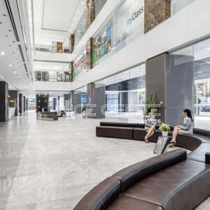 Sảnh đón khách tại tháp A tòa nhà Viettel Complex Tower