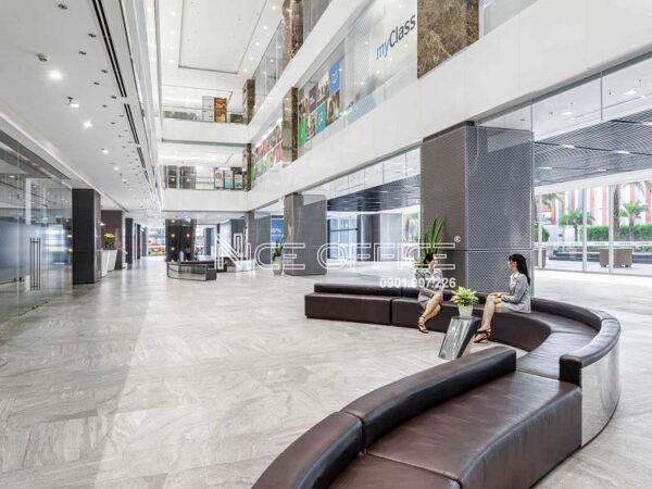 Sảnh đón khách tại tháp A tòa nhà Viettel Complex Tower