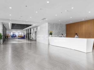 Sảnh lễ tân tại tháp B tòa nhà Viettel Tower
