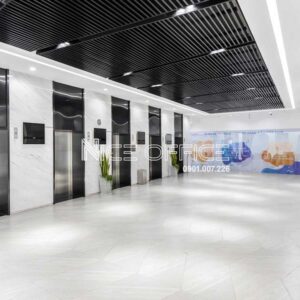 Sảnh thang máy tại Viettel Complex Tower B