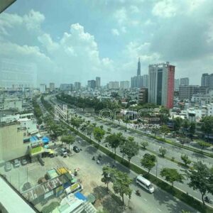 View đường Điện Biên Phủ nhìn từ tầng 9 tòa nhà Dreamplex 195 Building