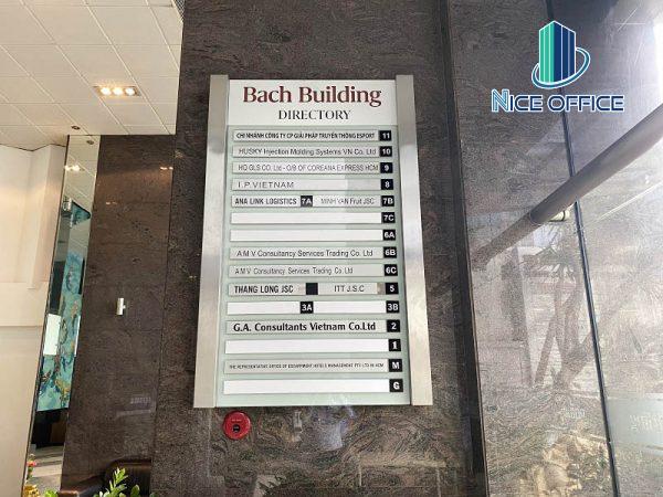Bảng tên doanh nghiệp đang đặt văn phòng tại tòa nhà IDD Building