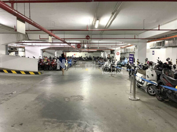 Hầm xe tại TTC Building