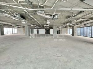 Mặt bằng nguyên sàn để bố trí phòng ban tại tòa nhà Opal Tower