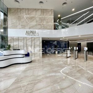 Sảnh đón khách tại tòa nhà Alpha Tower