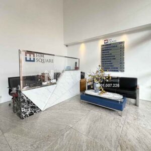 Sảnh lễ tân tại tòa nhà HM Square quận Bình Thạnh
