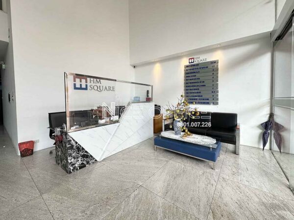 Sảnh lễ tân tại tòa nhà HM Square quận Bình Thạnh