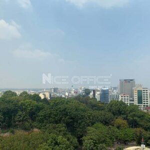 View công viên Hoàng Văn Thụ nhìn từ tầng 12 tòa nhà TTC Building