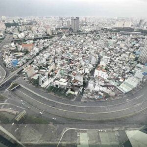 View đường Nguyễn Hữu Cảnh nhìn từ tầng 30 tòa nhà Opal Tower