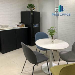 Khu vực pantry tại văn phòng trọn gói Viễn Đông - Soho Office