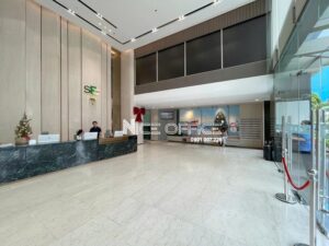 Sảnh đón khách tại tòa nhà Saigon Finance Center