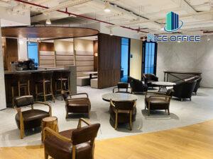 Khu vực lounge có thể tiếp khách chung tại văn phòng trọn gói Friendship