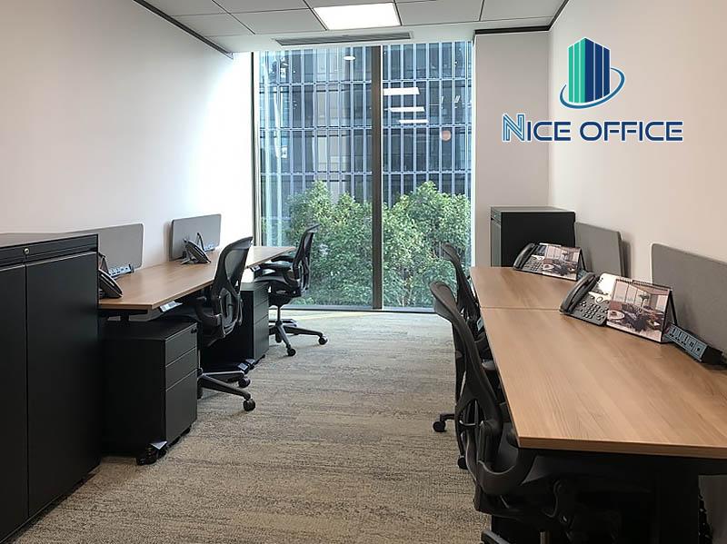 Phòng làm việc riêng 4 chỗ tại văn phòng trọn gói Friendship Tower