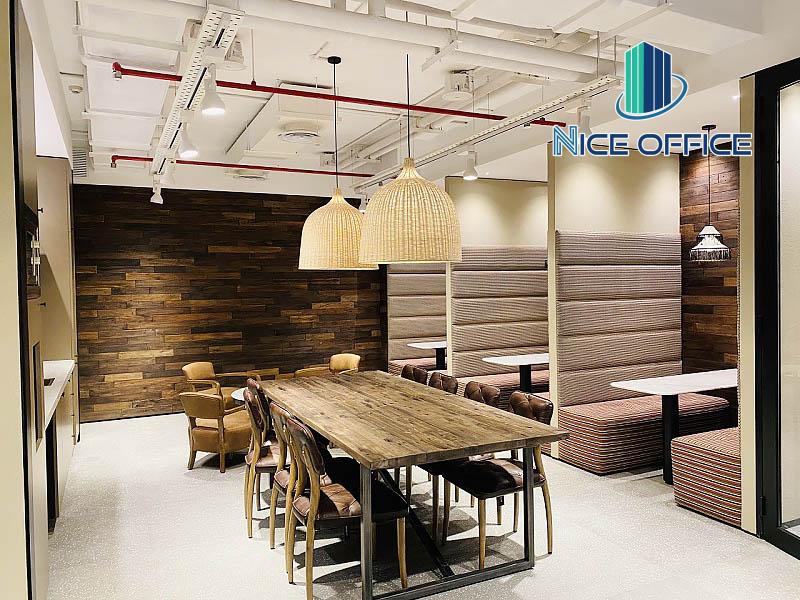 Khu vực tiện ích sử dụng chung khi thuê văn phòng trọn gói Friendship Tower