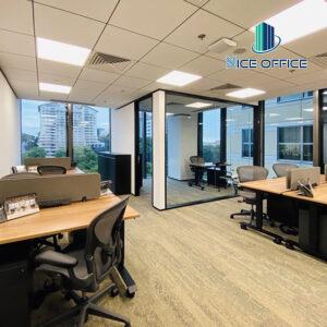 Văn phòng làm việc 8 chỗ có phòng riêng dành cho quản lý tại văn phòng trọn gói Friendship