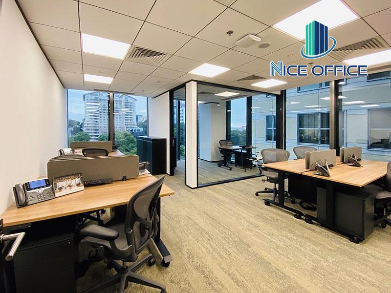 Văn phòng làm việc 8 chỗ có phòng riêng dành cho quản lý tại văn phòng trọn gói Friendship