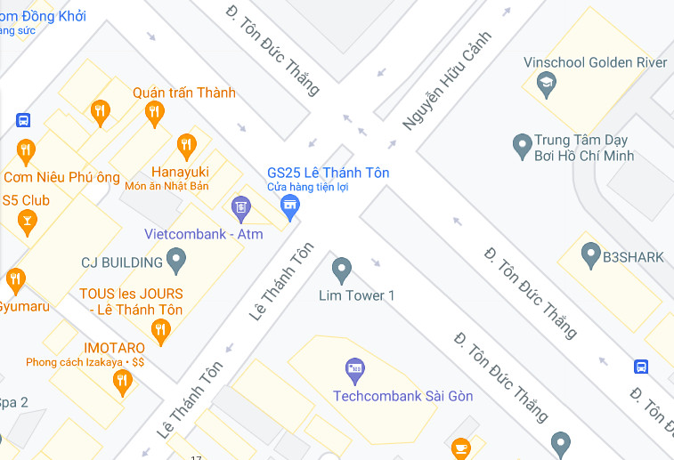 Vị trí toà nhà văn phòng cho thuê quận 1 - Lim Tower 1