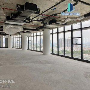 Diện tích trống cho thuê đã hoàn thiện tại tòa nhà văn phòng cho thuê 678 Tower