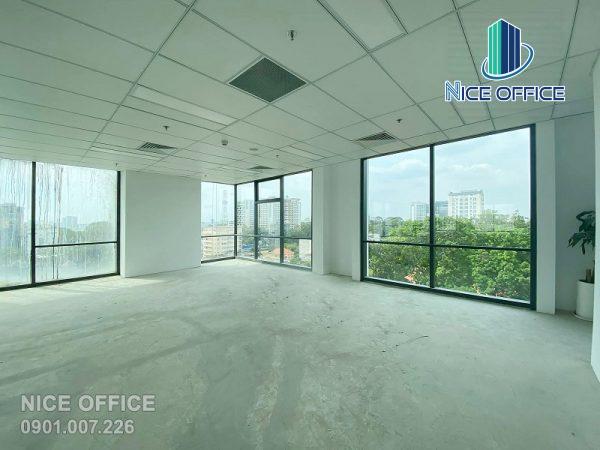 Diện tích trống cho thuê tại Pearl 5 Tower với 2 mặt view thông thoáng