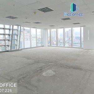 Diện tích trống cho thuê view trước tại tòa nhà Nguyễn Lâm Tower