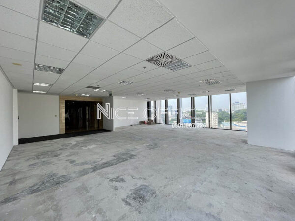 Mặt bằng trống cho thuê tại tòa nhà AB Tower với diện tích tính NET