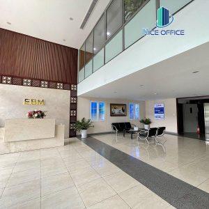 Sảnh đón khách tại tầng trệt tòa nhà EBM Building