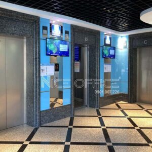Sảnh thang máy tại tòa nhà PetroVietnam Tower