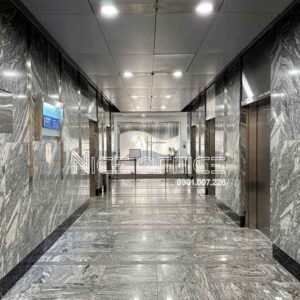 Sảnh thang máy tại tòa nhà văn phòng cho thuê Saigon Centre Tower