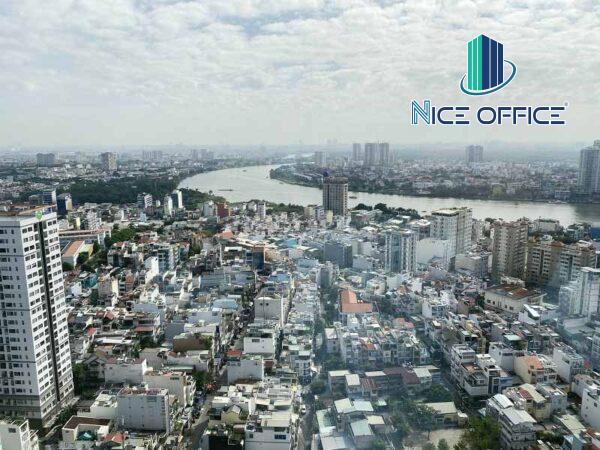 View nhìn từ tầng 20 tòa nhà Pearl Plaza