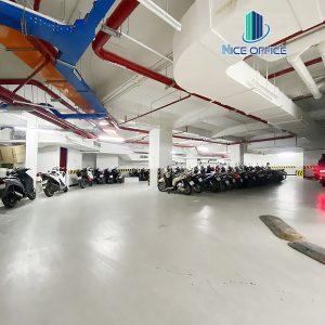 Mitalab Building có tới 3 hầm rộng rãi đáp ứng nhu cầu đỗ xe lớn của toàn khối văn phòng