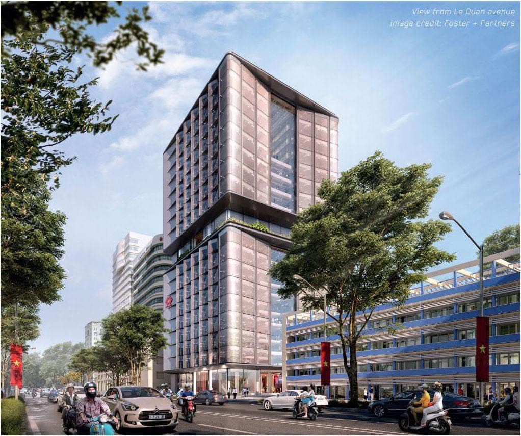 Phối cảnh bên ngoài dự án Techcombank Saigon Tower