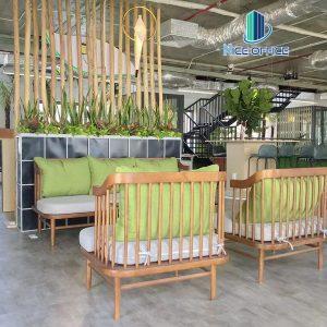 Khu vực tiếp khách chung có thể sử dụng thư giãn giữa giờ