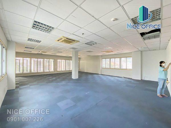 Mặt bằng trống 105m2 tại tòa nhà DHouse Building quận 3