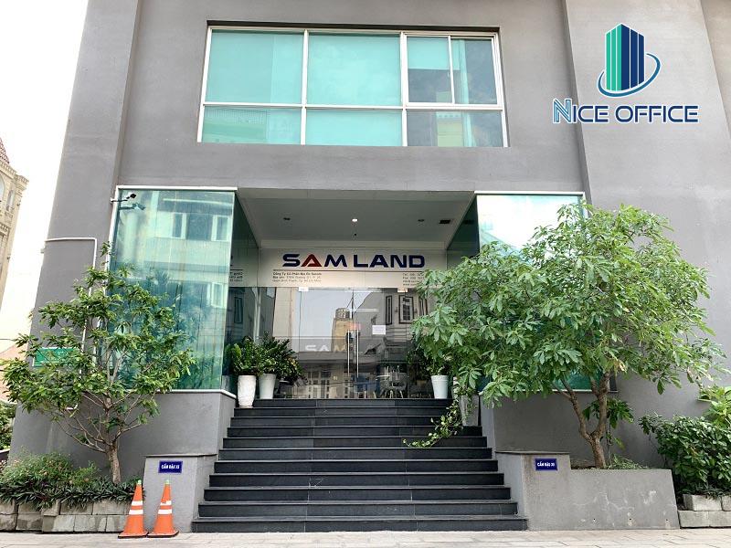 Mặt tiền tòa nhà Samland Building đường Nguyễn Văn Thương quận Bình Thạnh