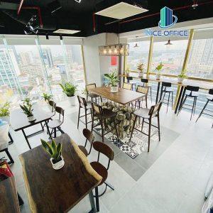 Khu vực tiện ích sử dụng chung tại văn phòng trọn gói 5S quận 1