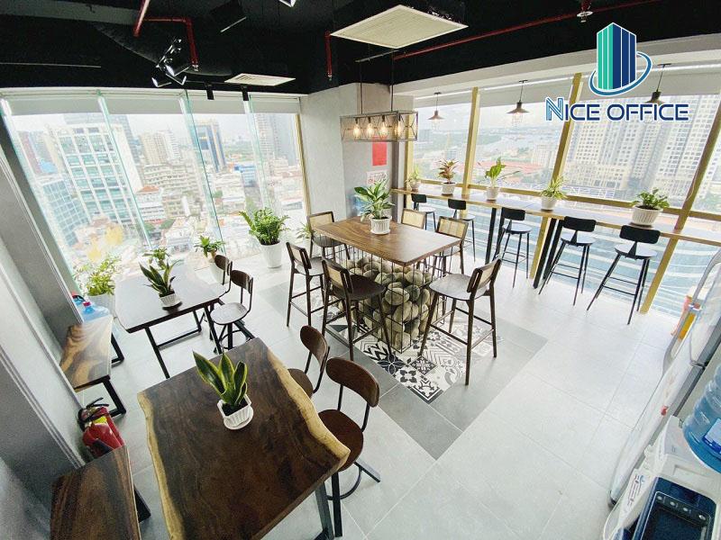 Khu vực tiện ích sử dụng chung tại văn phòng trọn gói 5S quận 1
