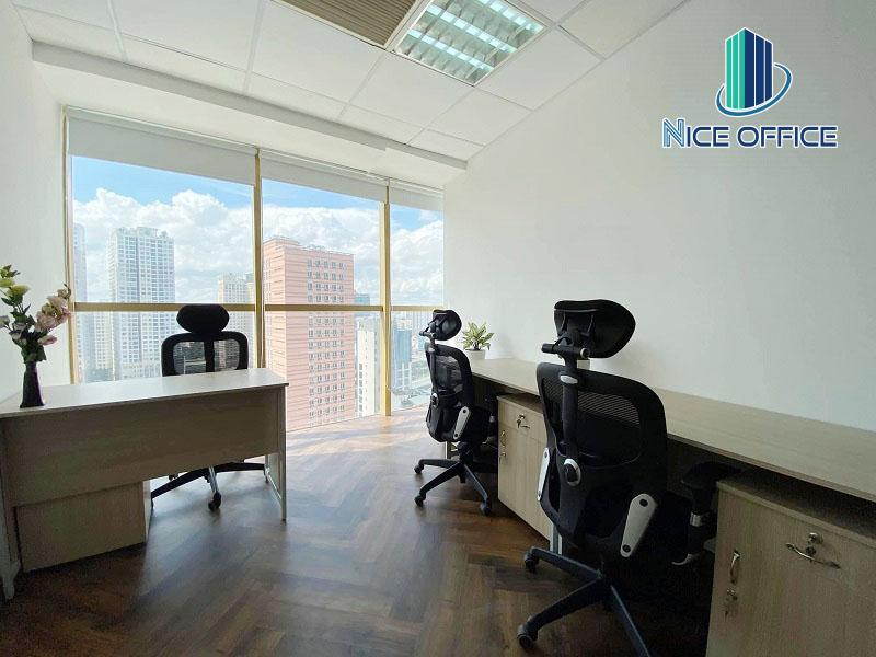 Phòng làm việc 3 chỗ tại văn phòng trọn gói 5S TNR Tower