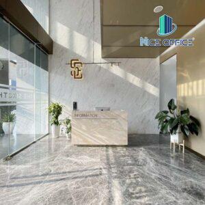 Sảnh lễ tân tại tòa nhà The Six8 Building