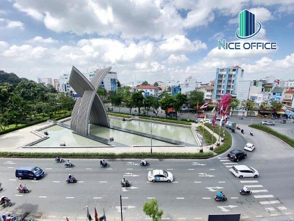View đường Phan Đình Giót từ tầng 5 tòa nhà The Six8 Building