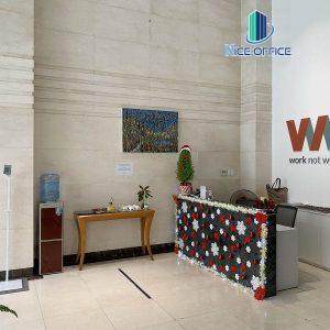 Khu vực lễ tân tại tòa nhà Work Not Work BuildingKhu vực lễ tân tại tòa nhà Work Not Work Building