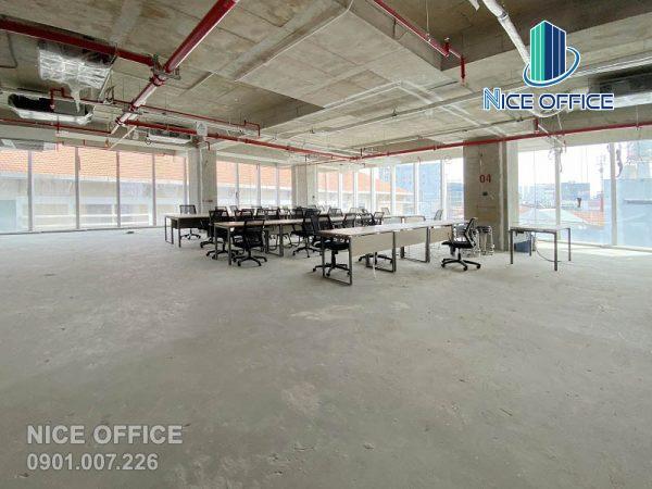 Mặt bằng trống tiêu biểu cho thuê tại tòa nhà Newtecons Office Building