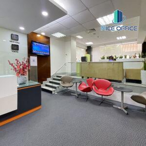 Khu vực tiếp khách chung tại văn phòng trọn gói G-Office The Address, quận 1